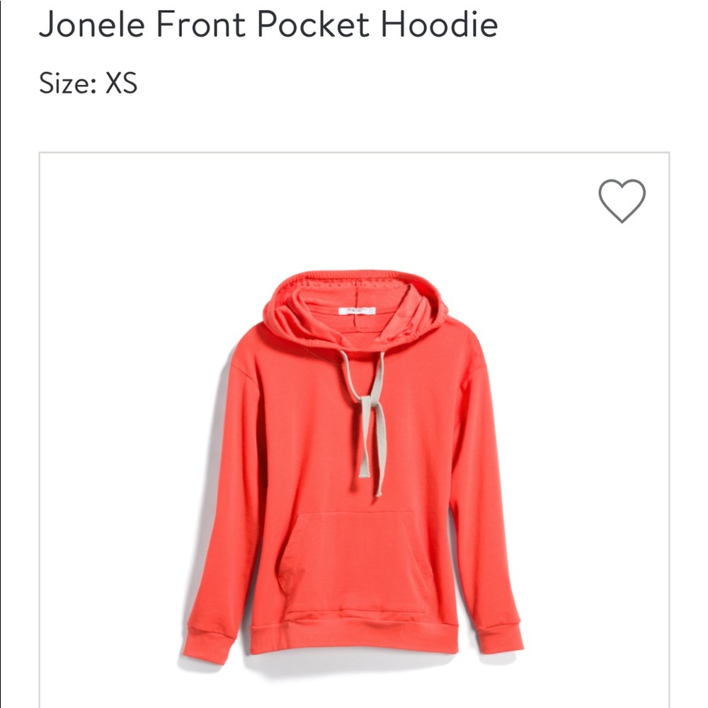 Project Social T Los Angeles coral stretch hoodie